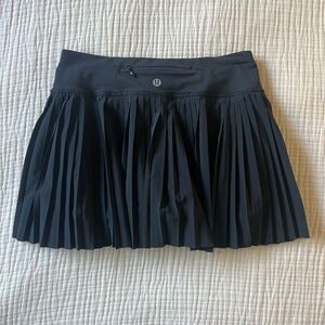 lululemon athletica Black Pleated Skater Skirt
